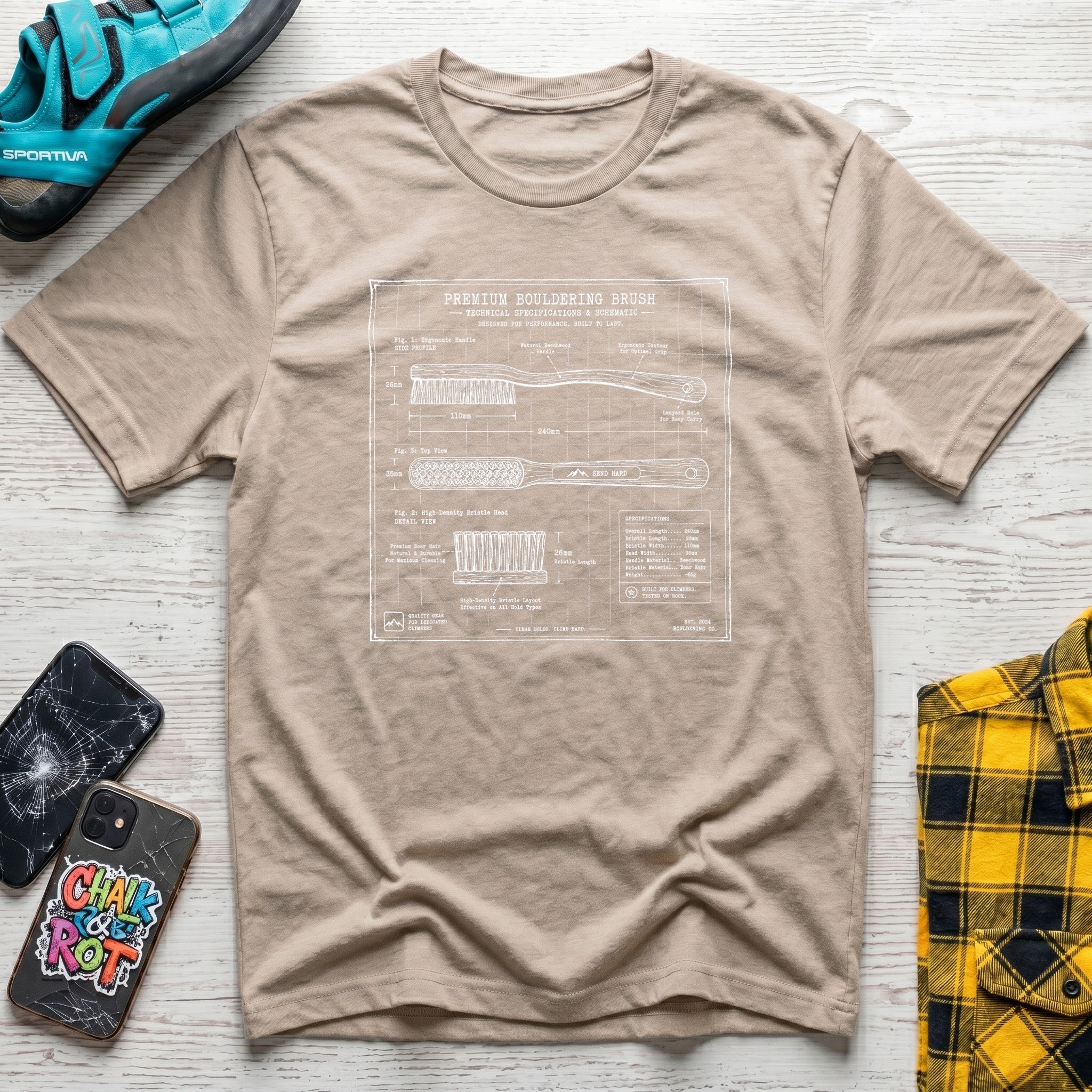 Brush Schematic T-Shirt