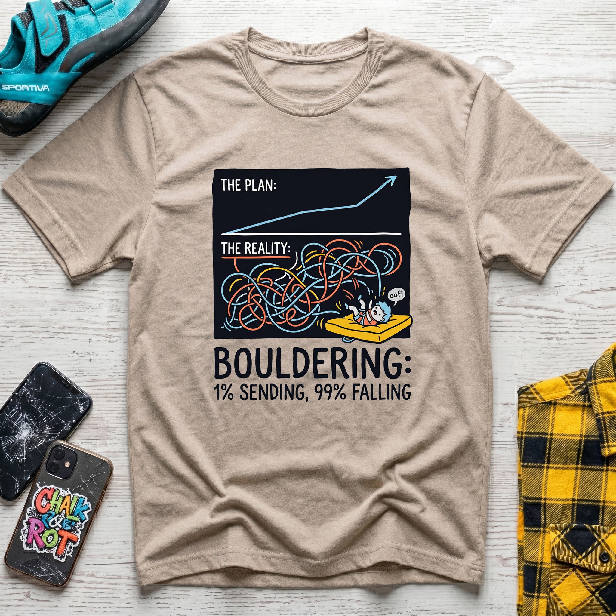 Bouldering Diagram T-Shirt