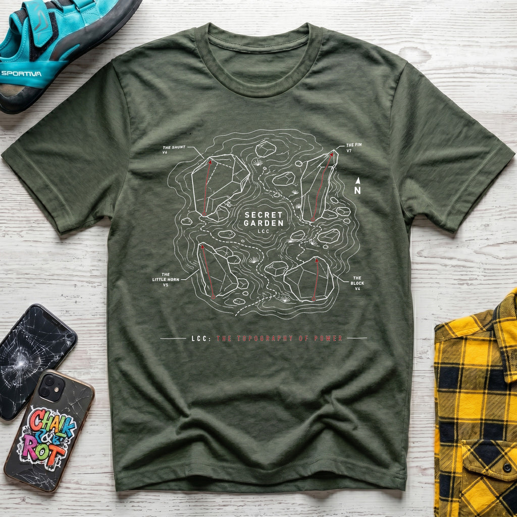 LCC Secret Garden Map T-Shirt