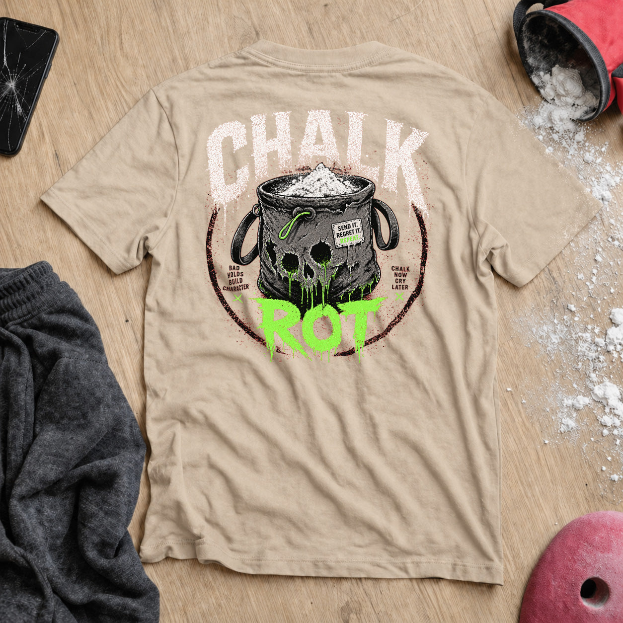 Chalk Rot Bag Backprint T-Shirt