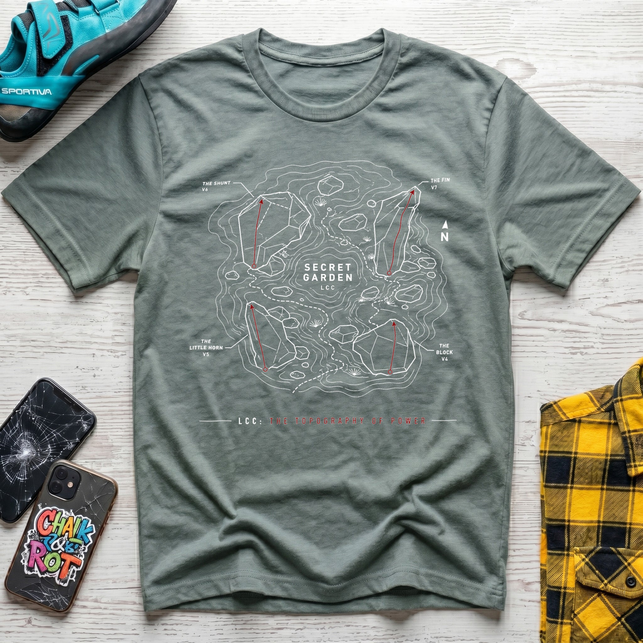 LCC Secret Garden Map T-Shirt