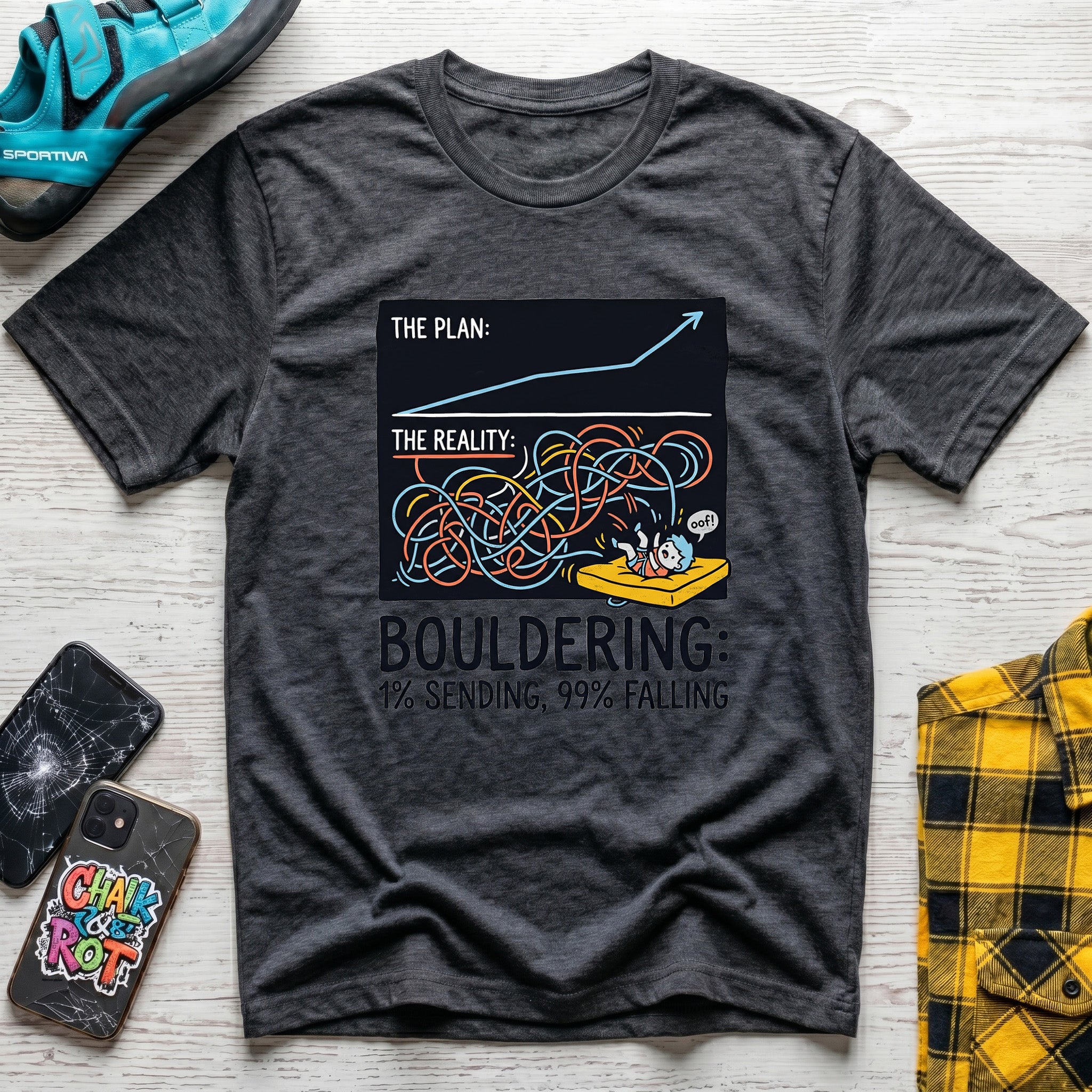 Bouldering Diagram T-Shirt