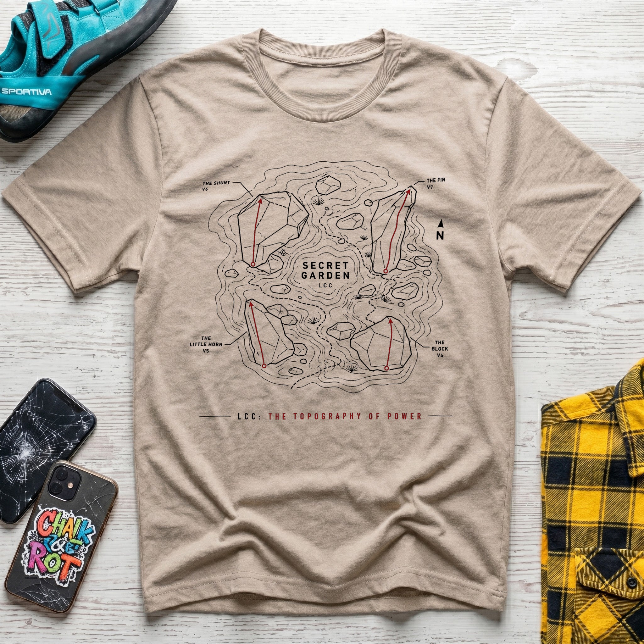 LCC Secret Garden Map T-Shirt