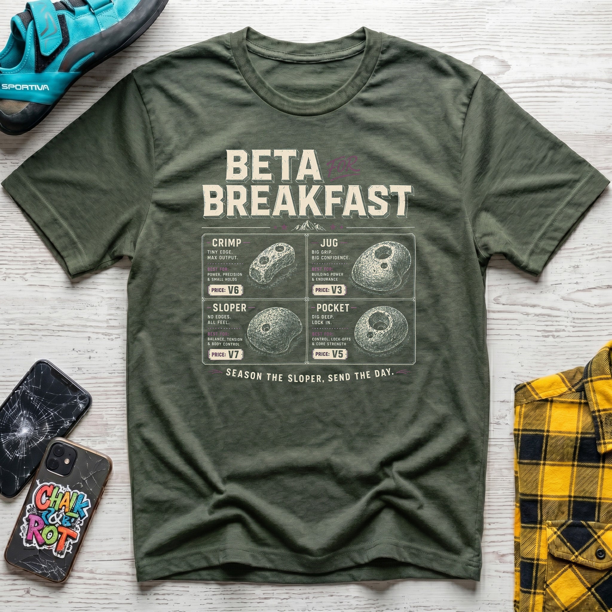 Beta Breakfast Menu T-Shirt