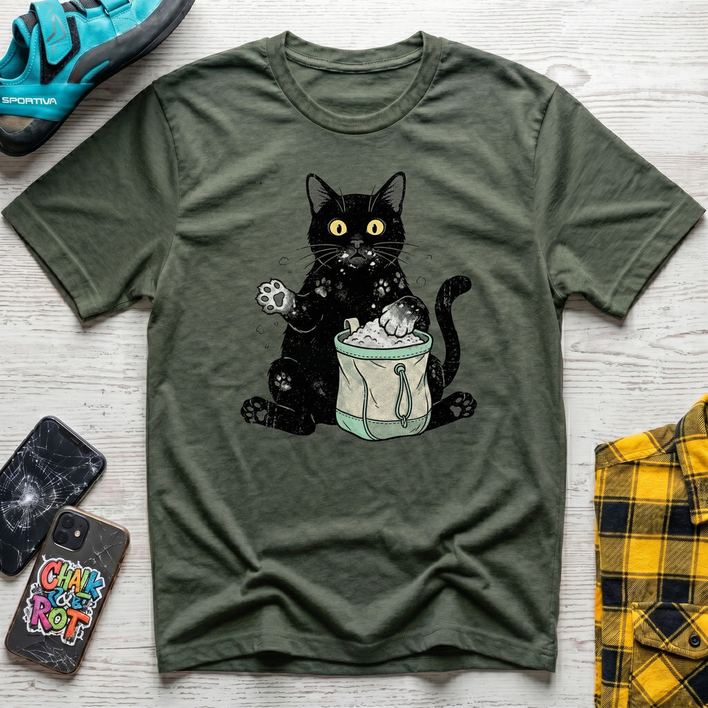 Cat In Chalk Bag T-Shirt