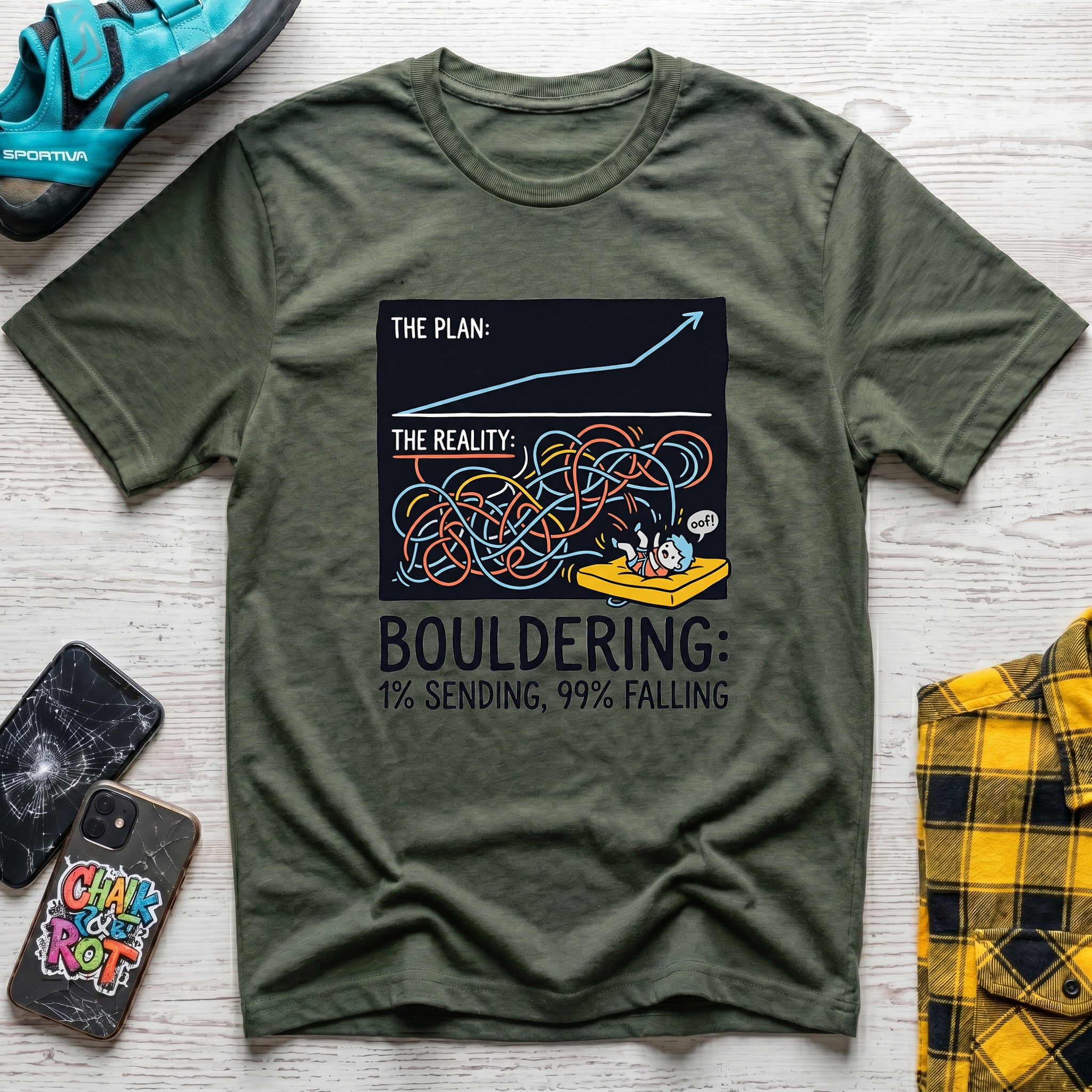 Bouldering Diagram T-Shirt