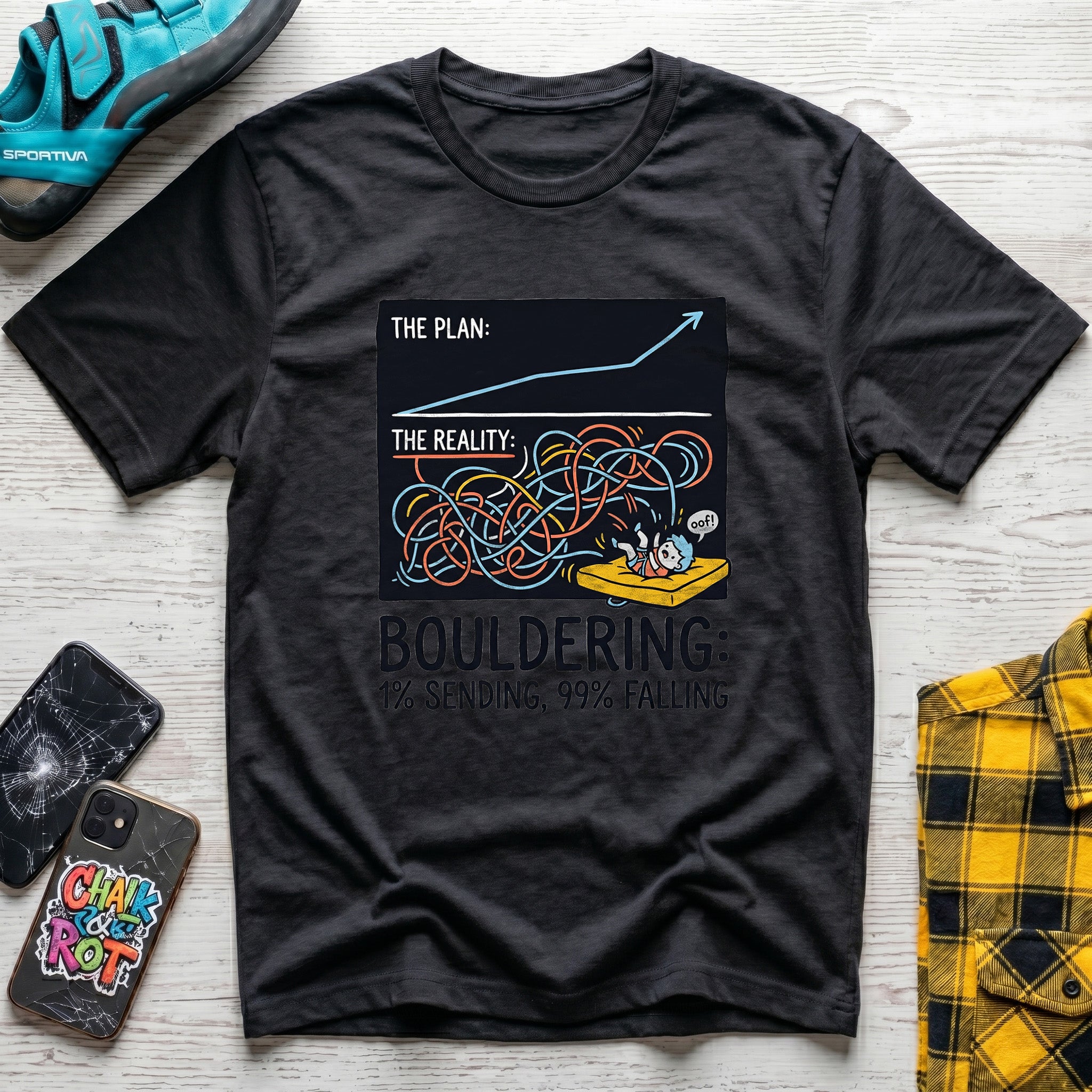 Bouldering Diagram T-Shirt