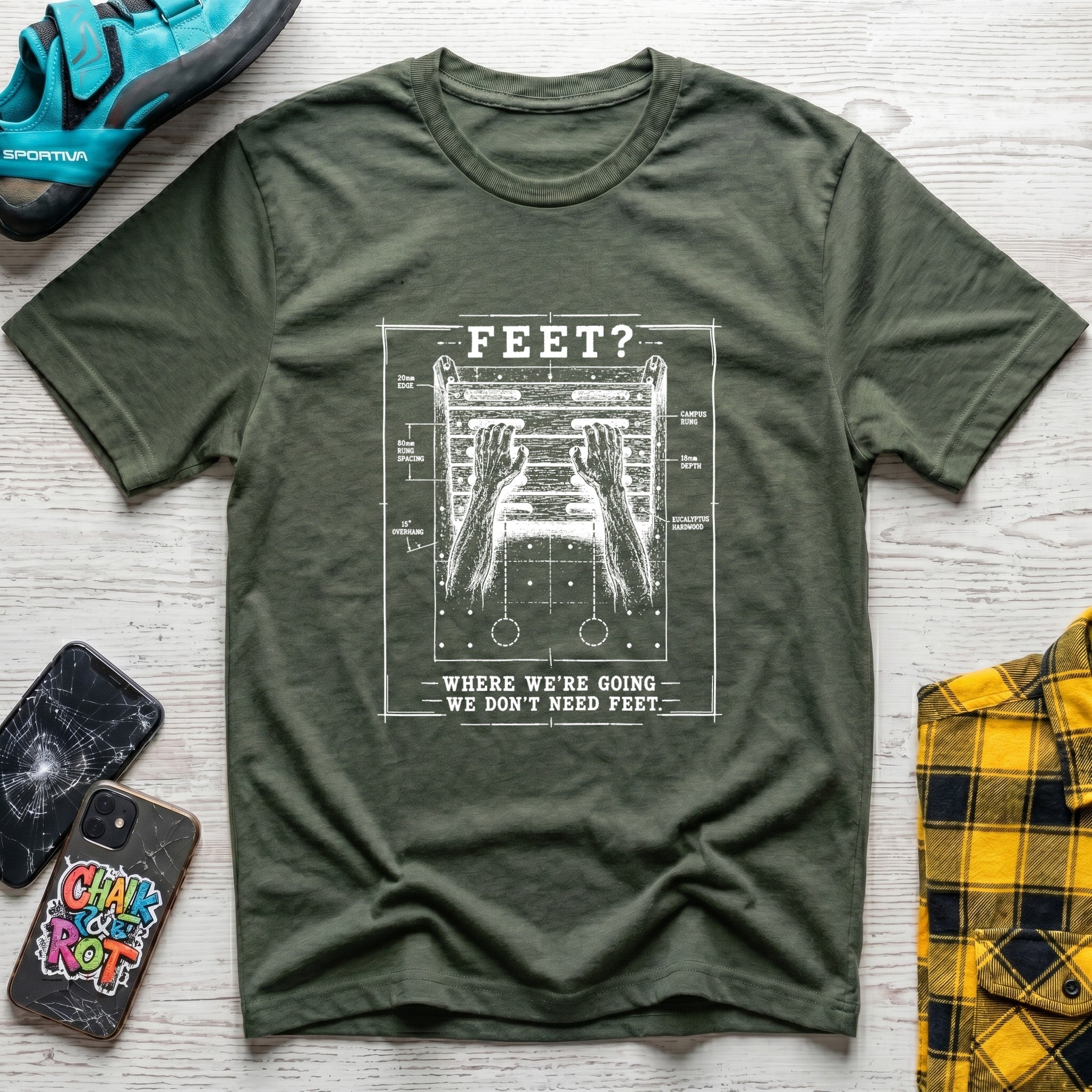 No Feet To Campus T-Shirt